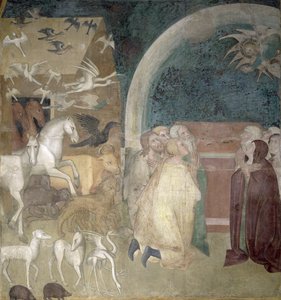 Deixando a arca, 1356-67 de also Manfredi de Battilori Bartolo di Fredi